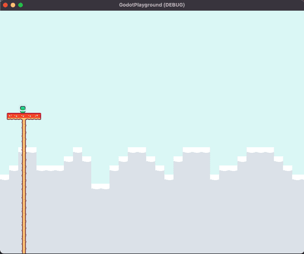 Platformer game in demo project
