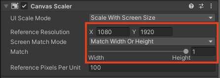 Image showing the change to the canvas reference resolution